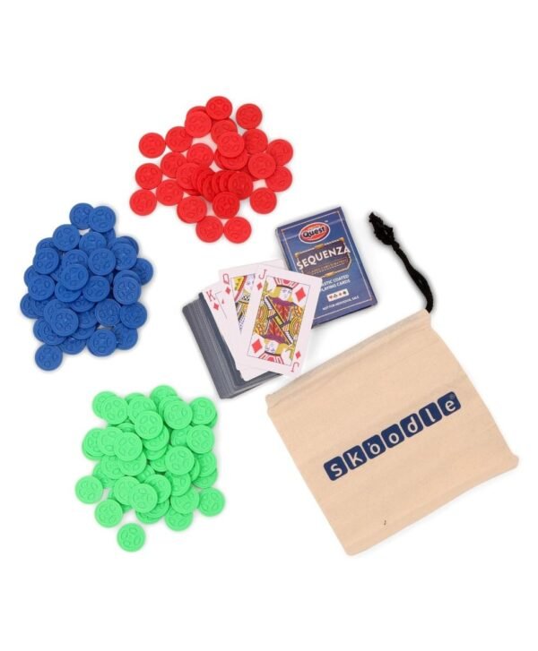 Skoodle Quest SEQUENZA Classic Card Strategy family Game - Image 3