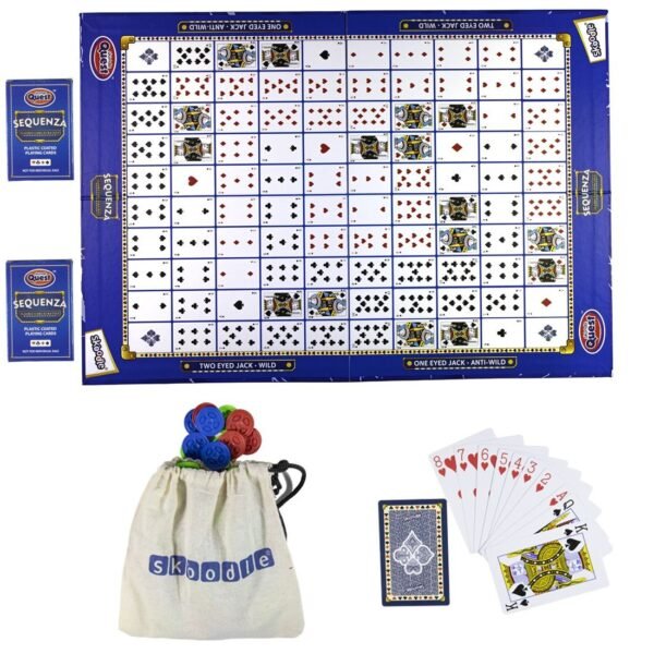 Skoodle Quest SEQUENZA Classic Card Strategy family Game - Image 2