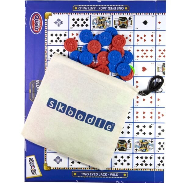 Skoodle Quest SEQUENZA Classic Card Strategy family Game - Image 4