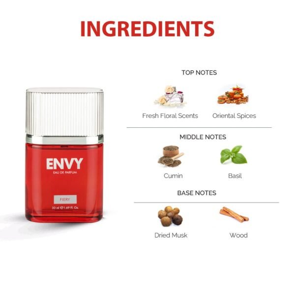 ENVY Fiery Eau De Perfume 50ml Long Lasting Fragrance - Image 2
