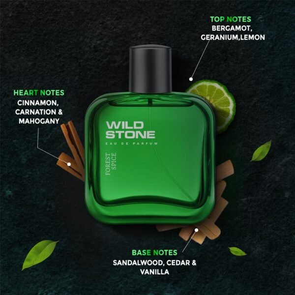 Wild Stone Forest Spice EDP Premium Perfume for Men, 50ml - Image 2