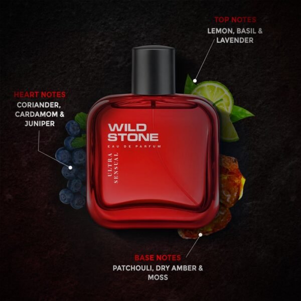Wild Stone Ultra Sensual EDP Premium Perfume for Men, 50ml - Image 2