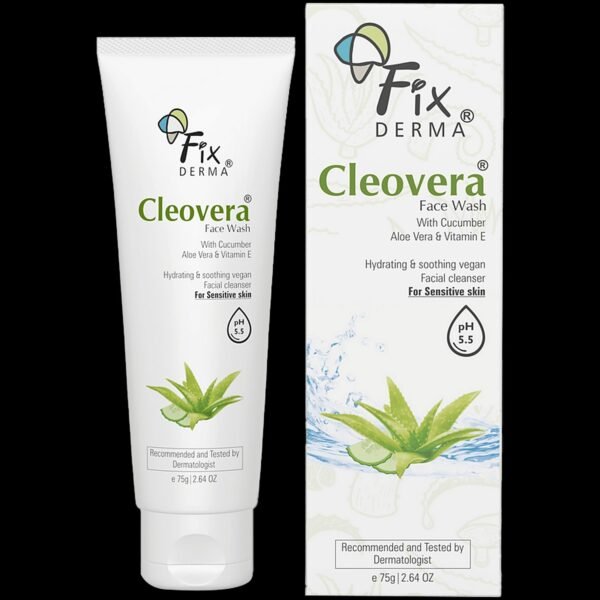 Fixderma Cleovera Face Wash - For Sensitive Skin, 75 g