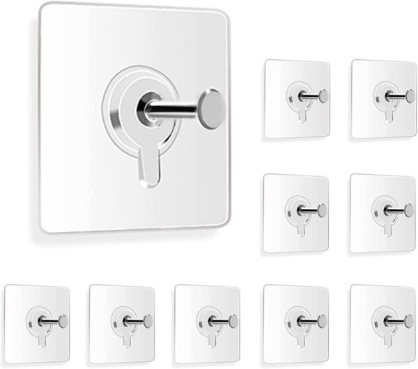 Heavy Duty Strong Self Adhesive Hooks 10pcs