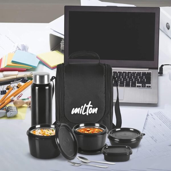 Pro Lunch Box with Steel Cutlery & Carry Bag - Image 4