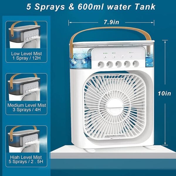 Portable Air Conditioners Mini Rechargeable Fan - Image 3