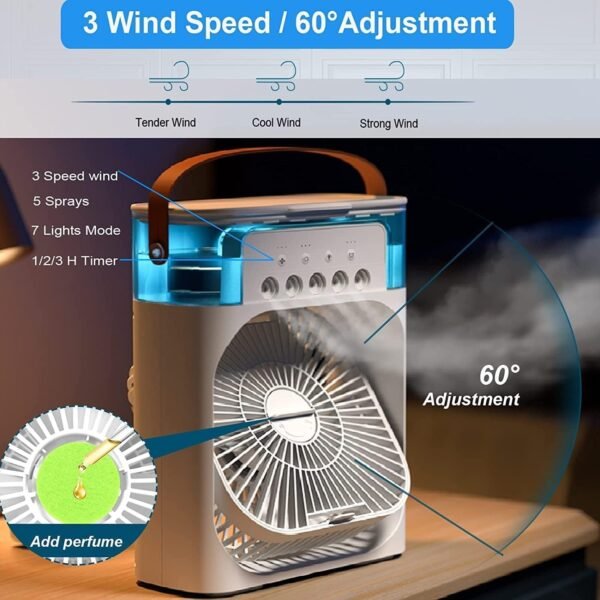 Portable Air Conditioners Mini Rechargeable Fan - Image 5