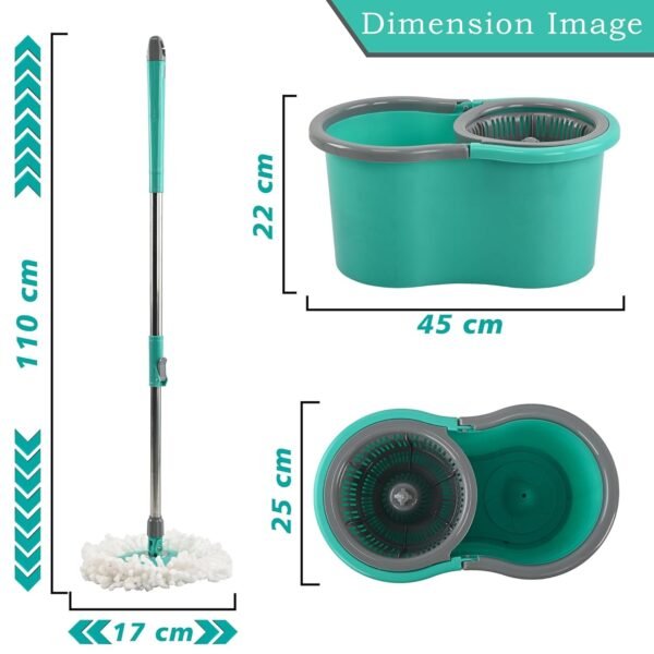 Plastic Spin Mop Bucket Moppers for Cleaning - Image 5