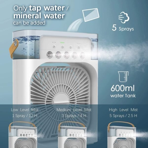 Portable Air Conditioners Mini Rechargeable Fan - Image 4